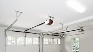 a state-of-the-art garage door opening system in a residential garage